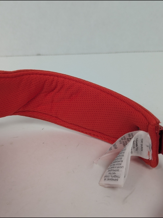 Tory Burch Sport Performance Burnt Orange Red Adjustable Visor Tennis Golf - Picture 9 of 13